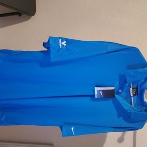 Mens Blue Dri Fit Nike Golf Shirt With Tags  Xxl